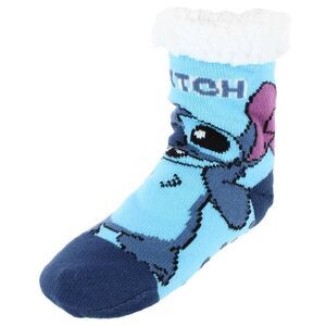 Textiel Trade Boy's Disney Lilo & Stitch Sherpa Lined Slipper Socks (1 Pair)